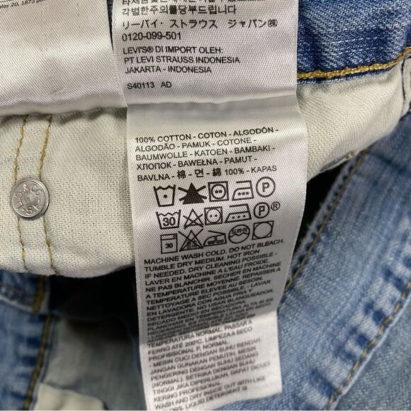 Levi's 569 Jeans Mens 36x29 Loose Straight Y2K Baggy 2000s Distressed Denim - Picture 4 of 12